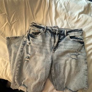 Distressed Light Blue Women's Jeans